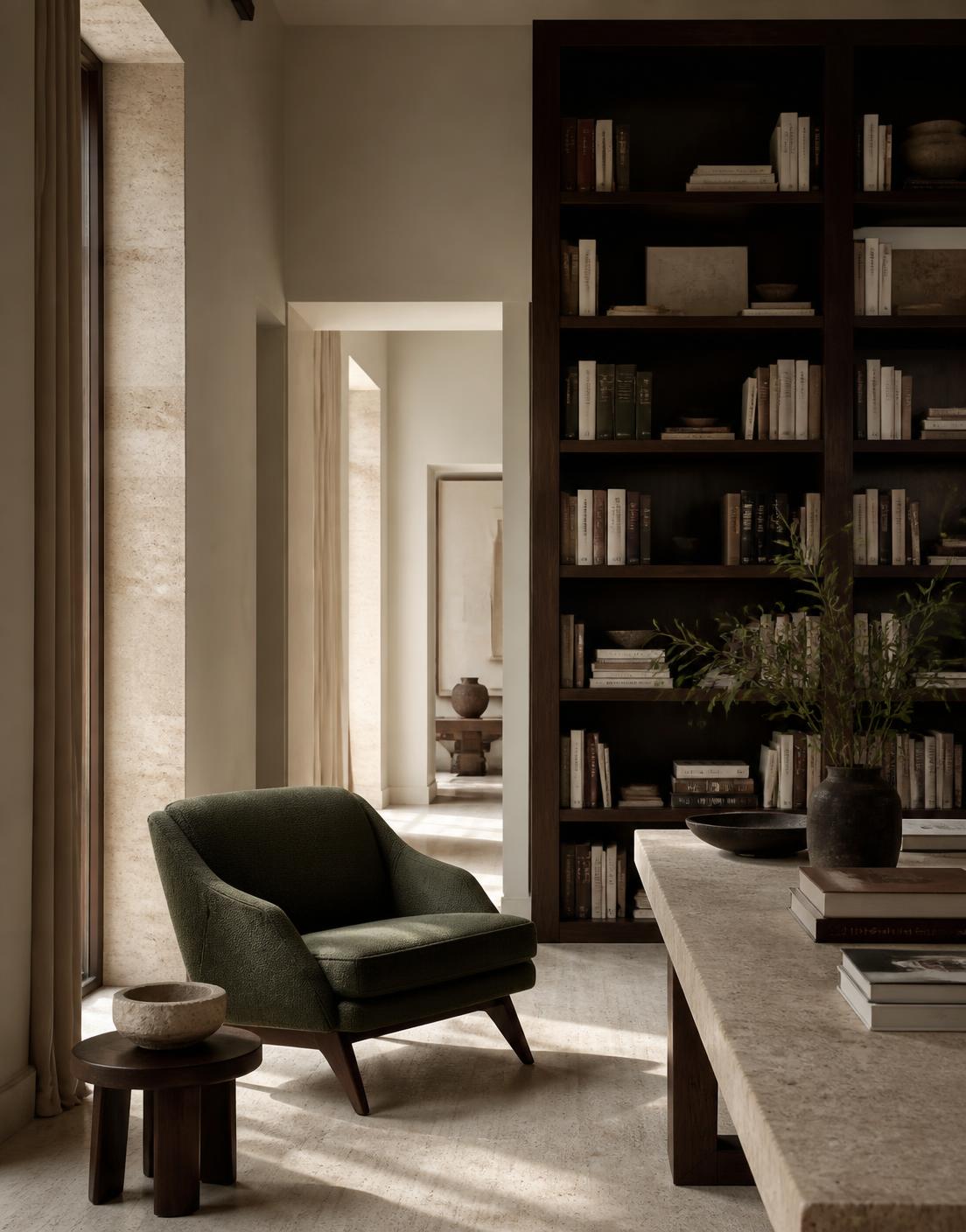 Biblioteca y espacio de lectura contemporáneo
